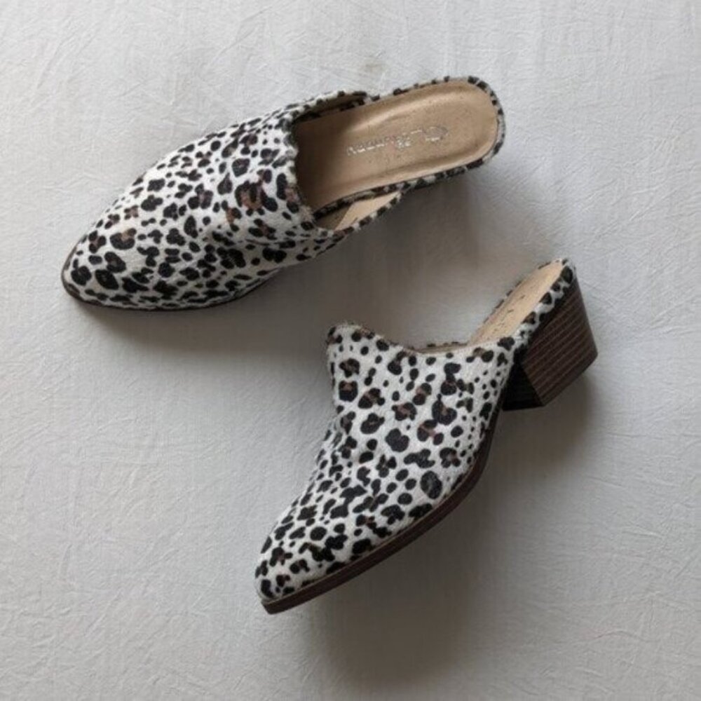 Chinese Laundry Catherine Leo Faux Fur Heeled Mules Booties Size 7.5 Women